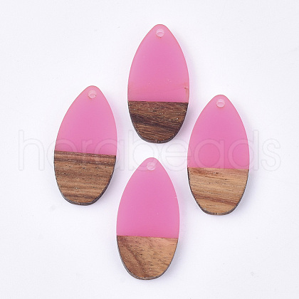 Resin & Walnut Wood Pendants RESI-S358-16L-1