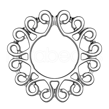 Stainless Steel Flower Clip On Nipple Rings WG76523-02-1