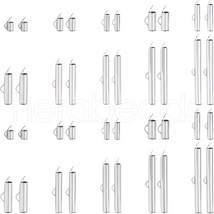 Unicraftale 304 Stainless Steel Slide On End Clasp Tubes STAS-UN0020-02P-1