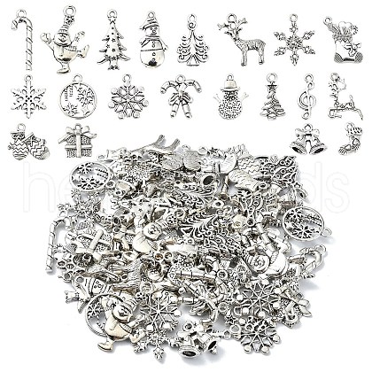 100Pcs 20 Styles Tibetan Style Alloy Pendants FIND-YW0005-44-1