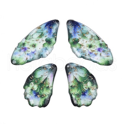 Transparent Epoxy Resin Pendants RESI-T057-30B-1