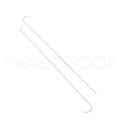 304 Stainless Steel Bented Beading Needles TOOL-WH0125-32B-1
