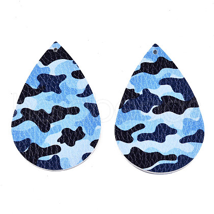 Imitation Leather Big Pendants FIND-T062-006G-1