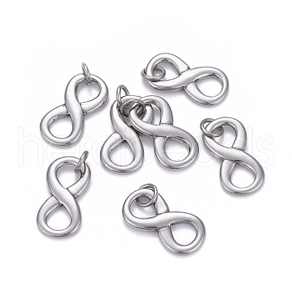 Non-Tarnish 304 Stainless Steel Charms STAS-L218-17P-1