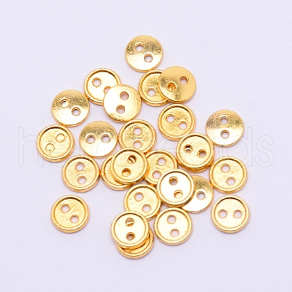 Alloy Mini Buttons PALLOY-WH0076-49B-G-1