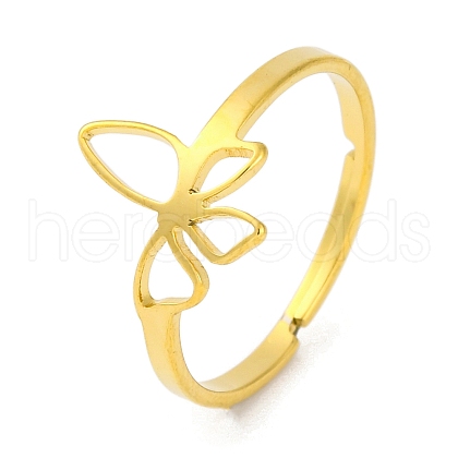 201 Stainless Steel Adjustable Rings for Women RJEW-D082-02G-1