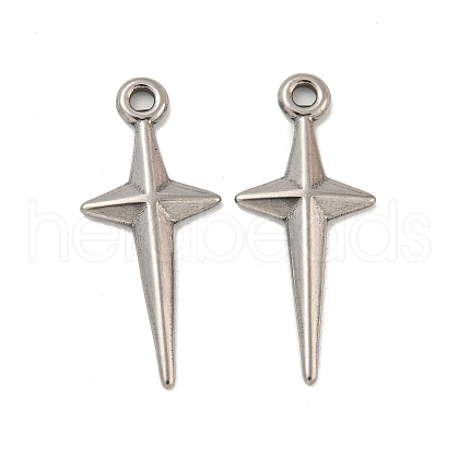 304 Stainless Steel Pendants STAS-YW0002-27-1