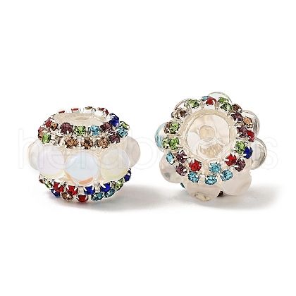 Sparkling Acrylic Rhinestone Round Beads OACR-NH0002-01A-05-1