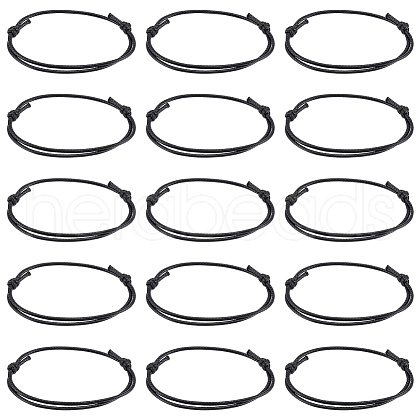 80Pcs Waxed Polyester Cord Bracelet Bracelet Makings AJEW-UN00015-1