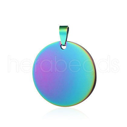 Ion Plating(IP) 304 Stainless Steel Pendants STAS-I311-05C-RC-1
