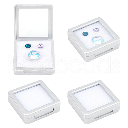 Plastic Loose Diamond Gemstone Display Boxes CON-WH0094-13B-1