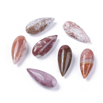 Natural Brecciated Jasper Beads G-L533-23B-1