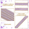 Polyester Filigree Wavy Lace Ribbon OCOR-WH0082-211B-3