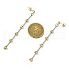 201 Stainless Steel Link Dangle Stud Earrings EJEW-JE06313-3