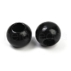 Spray Painted Wood Beads WOOD-F017-05D-2