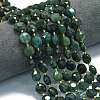 Natural Moss Agate Beads Strands G-C116-A92-01-1