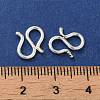 925 Sterling Silver S Shape Clasps STER-K177-07A-S-3