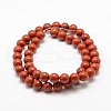 Natural Red Jasper Beads Strands X-G-E375-4mm-02-3