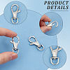 Beebeecraft 2Pcs Polished 316 Surgical Stainless Steel Large Lobster Claw Swivel Clasps STAS-BBC0005-91-5