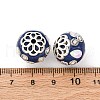 Handmade Resin Indonesia Round Beads IPDL-P005-07AS-02-3