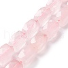 Natural Rose Quartz Beads Strands G-G765-24-2