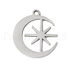 201 Stainless Steel Pendants STAS-V005-01P-1
