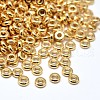Brass Flat Round Spacer Beads X-KK-M085-A-12G-NR-1