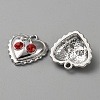 Alloy with Rhinestone Pendants FIND-TAC0028-24B-2