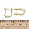 Brass Micro Pave Cubic Zirconia Hoop Earring Findings KK-C048-11G-3