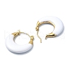 Ion Plating(IP) Golden 304 Stainless Steel Donut Hoop Earrings EJEW-G375-03G-01-2
