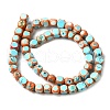 Dyed Natural Magnesite Beads Strands G-L617-B01-8mm-01-3