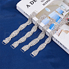 SUPERFINDINGS 4Pcs Alloy Crystal Rhinestone Connector Charms KK-FH0007-46-3