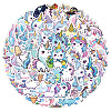 50Pcs Unicorn PVC Self-Adhesive Stickers PW-WGA825E-01-6