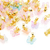 36Pcs 9 Colors Baking Paint Handmade Lampwork Pendants PALLOY-TA00157-3