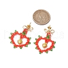 Glass Seed Beads Dangle Stud Earrings EJEW-MZ00396-03-3