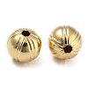 Rack Plating Eco-friendly Brass Beads KK-M257-05B-G-2