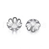 Non-Tarnish 304 Stainless Steel Bead Caps STAS-S057-52-3