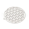 Rack Plating Brass Filigree Pendants KKC-K001-20P-3