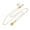 Snake 304 Stainless Steel Pendant Necklaces NJEW-M096-03G-2