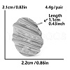 Stylish Oval 304 Stainless Steel Stud Earrings BM7632-1-1