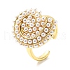 ABS Plastic Pearl Finger Rings RJEW-L128-02G-4