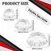 3Pcs 3 Style Hexagon Shape Acrylic Display Base Stand Holder for Crystal Ball DJEW-FG0001-34-2