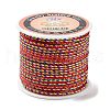 Five Tone Polyester Jewelry Braided Cord OCOR-G015-05C-01-2