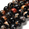 Dyed Natural Fire Crackle Agate Beads Strands G-G175-A05-01-2