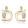 925 Sterling Silver Micro Pave Cubic Zirconia Charms STER-T004-12G-1