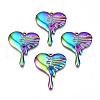 Ion Plating(IP) 201 Stainless Steel Pendants STAS-N098-065M-2