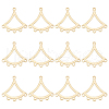 BENECREAT 12Pcs Brass Chandelier Component Links KK-BC0013-42-1
