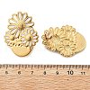Flower 304 Stainless Steel Stud Earrings EJEW-V016-10G-02-4