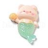 Cartoon Opaque Resin Cabochons RESI-G071-04C-1