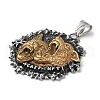 Ion Plating(IP) Viking 304 Stainless Steel Pendants STAS-D014-05AG-2